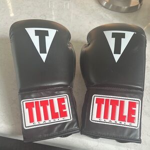 Title Boxing Black Gloves